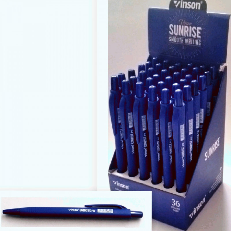 Ручка Vinson SUNRAISE шариковая автомат. син.корп.0,7mm P12 (36шт/уп)